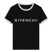 Korte mouwen ronde hals T-shirt Givenchy , Black , Dames