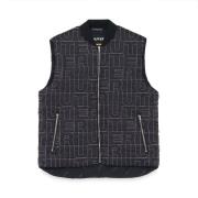 Polyester Jassen en Blazers Quilty Worker Vest Iuter , Black , Heren