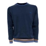 Ronde Hals Mannen Blauw Marine - XXL Harmont & Blaine , Blue , Heren