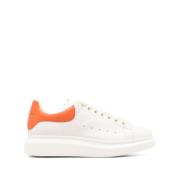 Witte Leren Sneakers Stijlvol Ontwerp Alexander McQueen , White , Here...