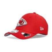 Curvy Visor Hat NFL Draft 24 New Era , Red , Unisex