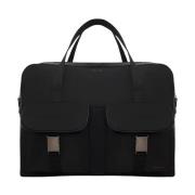 Leren Aktetas met Elegant Ontwerp Kiton , Black , Heren