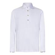 Witte Polo Shirt voor Mannen Kiton , White , Heren