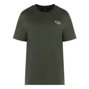 Katoen Logo T-shirt A.p.c. , Green , Dames