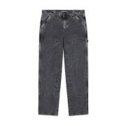 Dubbele Knie Denim Jeans Iuter , Gray , Heren