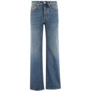 Vintage Wash High-Waisted Straight Jeans Fabiana Filippi , Blue , Dame...