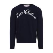 Blauwe Trui voor Mannen Valentino , Blue , Heren