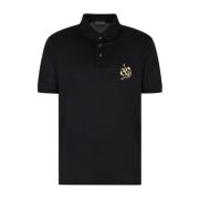 Zwarte Polo Shirt Wijsheid Voorspoed Emporio Armani , Black , Heren