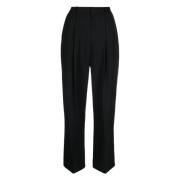 Geplooide Korte Broek TotêMe , Black , Dames