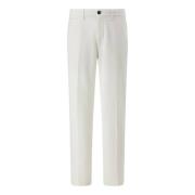 Stretch katoenen broek Boggi Milano , White , Heren