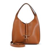 Bruine Shopper Tas Luxe Ontwerp Tod's , Brown , Dames