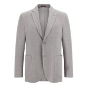 B Jersey B Jersey Katoen en Linnen Jas Boggi Milano , Gray , Heren