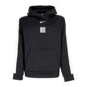 Brooklyn Nets Courtside Hoodie Zwart/Wit Nike , Black , Heren