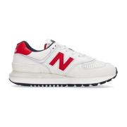 Wit/Rood Lage Sneaker New Balance , White , Heren