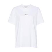 Kristallen Lippen Grafische T-shirt Stella McCartney , White , Dames