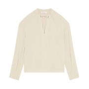 Essentiële Twin Blouse Patrizia Pepe , White , Dames