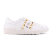 Studded Leren Sneakers Valentino Garavani , White , Heren