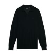 Katoenen Gebreide Truien en Sweaters Lyle & Scott , Black , Heren