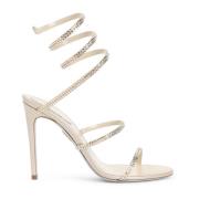 Elegante Strass Sandalen in Nude & Neutrals René Caovilla , Beige , Da...