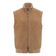 Gilet van echt suède leer Boggi Milano , Brown , Heren