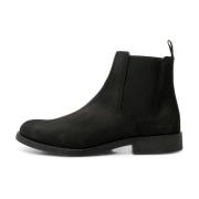 Charles chelsea boot leer - Zwart Shoe the Bear , Black , Heren