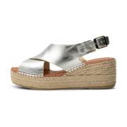 Orchid wedge leer - Zilver Shoe the Bear , Gray , Dames