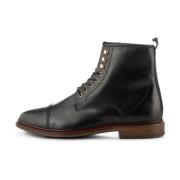 Curtis laars leer - Zwart Shoe the Bear , Black , Heren