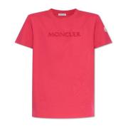 T-shirt met logo Moncler , Pink , Dames