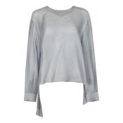 Elegante Overhemden Collectie Giorgio Armani , Gray , Dames