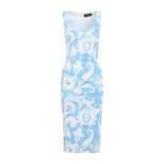 Blauwe Elegante Jurk Dameskleding Etro , Multicolor , Dames