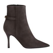 Tijdloze Stiletto Hak Enkellaarzen Furla , Brown , Dames