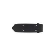 Leren riem met logo Maison Margiela , Black , Heren