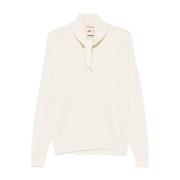 Lange mouwen top met sjaal Plan C , Beige , Dames