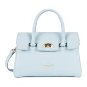 Blauwe Leren Flap Handtas Milano Cosmos Lancaster , Blue , Dames