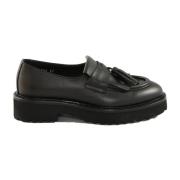 Leren schoenen met rubberen zool Doucal's , Black , Dames