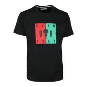 Tshirt Bikkembergs , Black , Heren