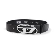 Zwart Accessoires Riem Klassieke Stijl Diesel , Black , Dames