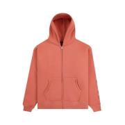 Geborduurde Zip Up Hoodie Pleasures , Orange , Heren