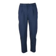 Katoenmix Stretch Broek Sun68 , Blue , Heren