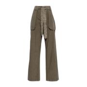 Utility Pant met Riem R13 , Green , Dames