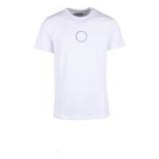 Katoen Spandex T-shirt Bikkembergs , White , Heren