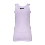 Paars Katoenen Dames Tank Top Cavalli Class , Purple , Dames