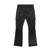 Zwarte Cargo Jeans met Klassieke Stijl Purple Brand , Black , Heren