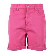 Katoenmix Stretch Shorts Dondup , Pink , Dames