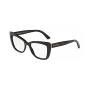 Kattenoog Bril Stijlvol Elegant Dolce & Gabbana , Black , Unisex