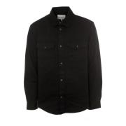 Santa Fe Twill Overhemd Carhartt Wip , Black , Heren