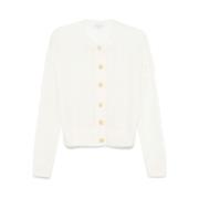 Witte Sweater met Knopen Brunello Cucinelli , White , Dames