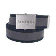 Zwarte Katoenen Herengordel Bikkembergs , Black , Heren