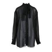 Polyester Shirt Sportmax , Black , Dames