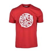 Stijlvolle Katoenen T-Shirt Collectie Bikkembergs , Red , Heren